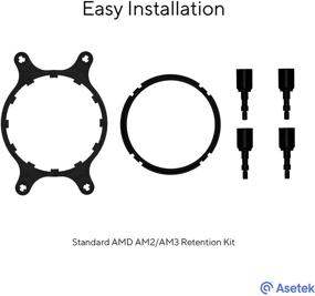 img 2 attached to 🔧 Effortless Installation: AMD AM2/AM3 Retention Kit for Asetek Liquid Coolers - Simplified Setup and Quick Assembly