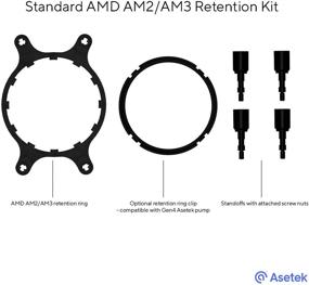 img 3 attached to 🔧 Effortless Installation: AMD AM2/AM3 Retention Kit for Asetek Liquid Coolers - Simplified Setup and Quick Assembly