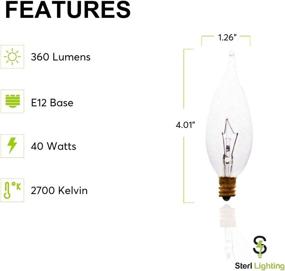 img 3 attached to 🔥 Clear Flame Shaped Incandescent Candelabra: Perfect for Industrial Electrical Settings