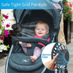 img 2 attached to 💨 Portable Clip-on Battery Operated Mini Fan with 3 Adjustable Speeds | Strong Airflow, 360° Rotation | Ideal for Travel, Indoors & Outdoors