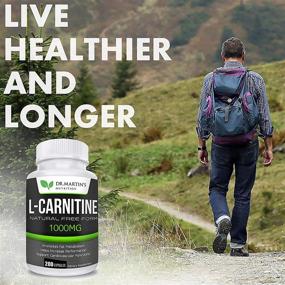 img 1 attached to 💪 Boost Metabolism & Increase Performance with Extra Strength L-Carnitine - 1000mg Per Serving, 200 Capsules