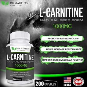 img 3 attached to 💪 Boost Metabolism & Increase Performance with Extra Strength L-Carnitine - 1000mg Per Serving, 200 Capsules