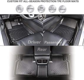 img 3 attached to 🚗 Hyundai Elantra 2021 Waterproof Car Floor Mats - All Weather TPE Liner Set