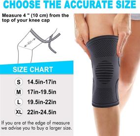 img 3 attached to 🏃 Knee Compression Sleeve for Men and Women: Ultimate Support for Running, Weightlifting, and Arthritis Pain Relief