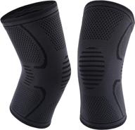 🏃 knee compression sleeve for men and women: ultimate support for running, weightlifting, and arthritis pain relief logo