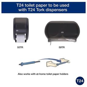 img 3 attached to 🧻 Tork TM1616 Universal Bath Tissue Roll, 2-Ply, White (Case of 96 Rolls, 500 Sheets per Roll, 48,000 Sheets per Case)