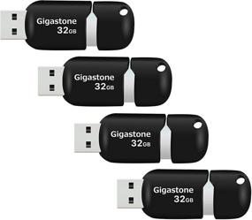 img 4 attached to 💾 Gigastone V10 32GB 4-Pack USB2.0 Флэш-накопитель: Ручка с выдвижным механизмом без колпачка.