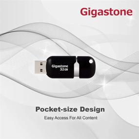 img 3 attached to 💾 Gigastone V10 32GB 4-Pack USB2.0 Флэш-накопитель: Ручка с выдвижным механизмом без колпачка.