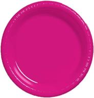 plastic plates in vibrant magenta by creative converting logo