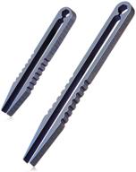 🔧 titanium alloy edc tweezers - mini portable survival tweezers for camping, outdoor gadgets, travel mini tools - set of 2 (small and large sizes) logo