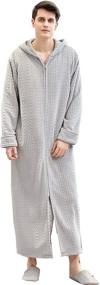 img 4 attached to 👚 BIFINI Women's Fleece Nightgown Pajamas for Adults