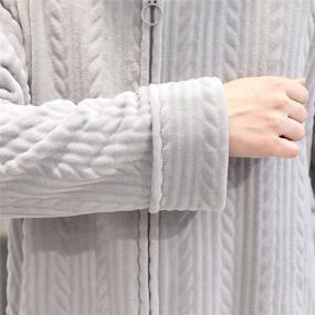 img 1 attached to 👚 BIFINI Women's Fleece Nightgown Pajamas for Adults
