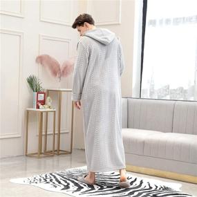 img 3 attached to 👚 BIFINI Women's Fleece Nightgown Pajamas for Adults