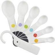 oxo good grips 6-piece plastic measuring spoons with scraper- white: precise and convenient cooking measurements logo