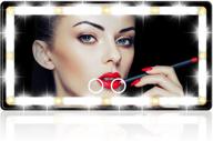 🚗 convenient car visor vanity mirror with led lights: perfect makeup companion for on-the-go! logo