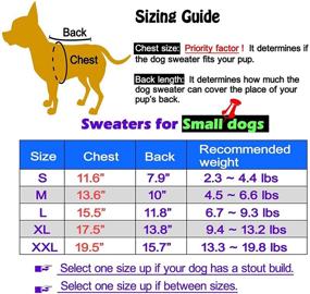 img 2 attached to 🐶 Ultra Soft and Warm Dog Sweaters, Pack of 2 or 3 - Ideal Dog Clothes for Small or Medium Dogs, Boy or Girl