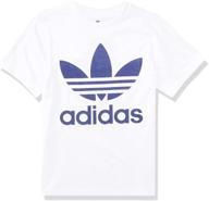 👕 boys' clothing and active: adidas originals trefoil in white and black logo