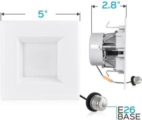 img 2 attached to 💡 Лампа Luxrite Dimmable Retrofit Recessed LED (эквивалент)