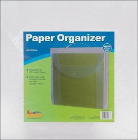 img 1 attached to Efficient Paper Organization with Advantus Cropper Hopper Paper Organizer, 12x12 Frost Design