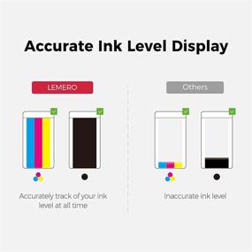 img 2 attached to 🖨️ LEMERO HP 67 67XL 67XXL Ink Cartridge Replacement for DeskJet & Envy Printers - Black & Tri-Color, 2-Pack