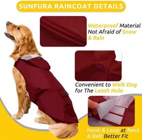 img 2 attached to SUNFURA Raincoat Reflective Breathable Lightweight