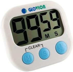 img 3 attached to 👨 Efficiently Monitor Cooking with the Upgraded Glovion Digital Kitchen Cooking Timer (Enhanced Features: Volume Control, Stronger Magnet, Auto Shutdown) in White