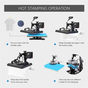 img 1 attached to Angoo Upgraded 5 in 1 Heat Press: The Ultimate Multifunctional Combo Machine for T-Shirts, Hats, Mugs, Mouse Pads, and More!