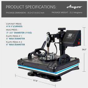 img 3 attached to Angoo Upgraded 5 in 1 Heat Press: The Ultimate Multifunctional Combo Machine for T-Shirts, Hats, Mugs, Mouse Pads, and More!