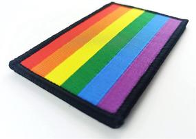 img 1 attached to 🌈 Enhance Your Style and Show Support with the JBCD 2 Pack Pride Rainbow Flag Patch - Perfect for Clothes, Hats, Military Gear, and More!