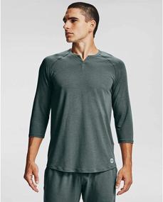 img 4 attached to 👕 Men's Shirts: Under Armour Recovery Sleepwear Henley Clothing for Optimal Rest and Recovery