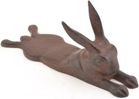 img 1 attached to 🐰 Charming Rabbit Design Cast Iron Door Stop Wedge – Elegant and Functional!