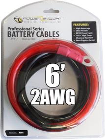 img 1 attached to ⚡️ High-Performance 2 AWG Gauge 6-Foot Inverter Cables - Power Bright Professional Series (2000-2500 Watt)