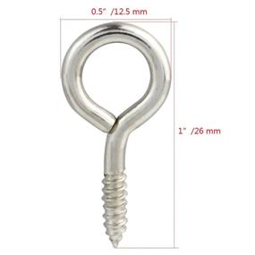 img 3 attached to 🔩 Wobe 100Pcs Self Tapping Hanging Eyebolt: Sturdy and Convenient Solution for Securely Hanging Objects