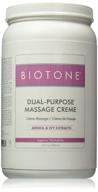 💆 biotone dual-purpose massage creme: 68 ounce luxurious spa-size crème for ultimate relaxation logo
