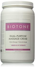 img 2 attached to 💆 Biotone Dual-Purpose Massage Creme: 68 Ounce Luxurious Spa-size Crème for Ultimate Relaxation