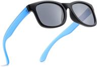 azorb kids polarized sunglasses for boys and girls, soft tr rubber frame eyewear, ideal for children ages 4-12 logo