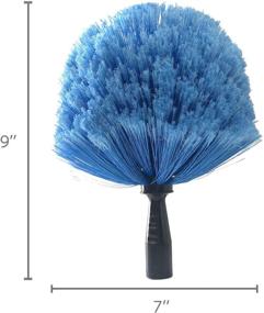 img 2 attached to 🕸️ 10-foot Cobweb Duster with Pole: Effective Ceiling Fan & Garage Cleaner with Medium Stiff Bristles