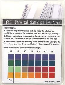 img 3 attached to 🧪 pH Test Strips for Plastic Surfaces, Wide Application Range (pH 0-14), 100 Strips, for Saliva, Soap, Urine, Food, Liquids, Water, Soil Testing, Lab Monitoring