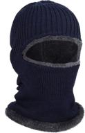 knitted balaclava winter fleece favors outdoor recreation for climbing logo