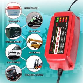 img 2 attached to 🔋 High Performance 12V Battery Charger: Maintain and Trickle Charge Car, Boat, Lawn Mower, and Marine Sealed Lead Acid Batteries with 5A Automotive Battery Maintainer