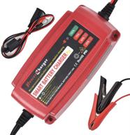🔋 high performance 12v battery charger: maintain and trickle charge car, boat, lawn mower, and marine sealed lead acid batteries with 5a automotive battery maintainer logo