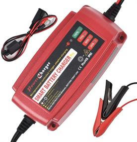 img 4 attached to 🔋 High Performance 12V Battery Charger: Maintain and Trickle Charge Car, Boat, Lawn Mower, and Marine Sealed Lead Acid Batteries with 5A Automotive Battery Maintainer