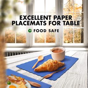 img 1 attached to 🍽️ Enhancing Your Dining Experience: Disposable Plain Placemat with Decorative Scalloped Design