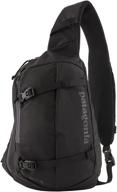 patagonia atom sling backpack black logo