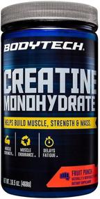 img 3 attached to 💪 Enhance Muscle Performance and Strength with BodyTech 100 Pure Creatine Monohydrate 5GM, Fruit Punch - 16.5 Ounce Powder