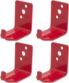 img 1 attached to Pack of 4 Universal Wall Hooks for 15 to 20 Lb. Fire Extinguishers - Efficient Mounting Brackets and Hangers