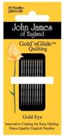 goldn glide quilting needles size logo