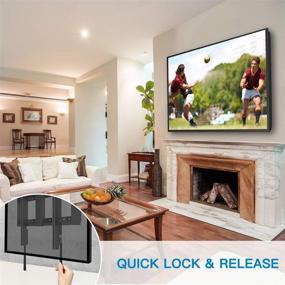 img 1 attached to Кронштейн PERLESMITH для наклона телевизора на стену для LED-, LCD-, OLED- и плазменных экранов диагональю от 32 до 70 дюймов — подходит для стен из дерева шириной от 16 до 24 дюймов, наклонное крепление для телевизора с максимальной стандартной диагональю VESA 600 x 400 мм и весом до 132 фунтов — улучшает SEO.