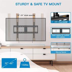 img 3 attached to PERLESMITH Tilt TV Wall Mount Bracket for 32-70 inch LED, LCD, OLED and Plasma Flat Screen TVs - Fits 16”- 24” Wood Studs, Tilting TV Mount with Max VESA 600 x 400mm hold up to 132lbs - Enhanced SEO