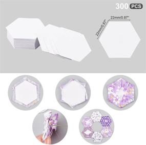 img 3 attached to 🧵 Arricraft 300 Pcs Hexagon Paper Quilting Templates: Handmade English Paper Piecing for DIY Patchwork Sewing Crafts